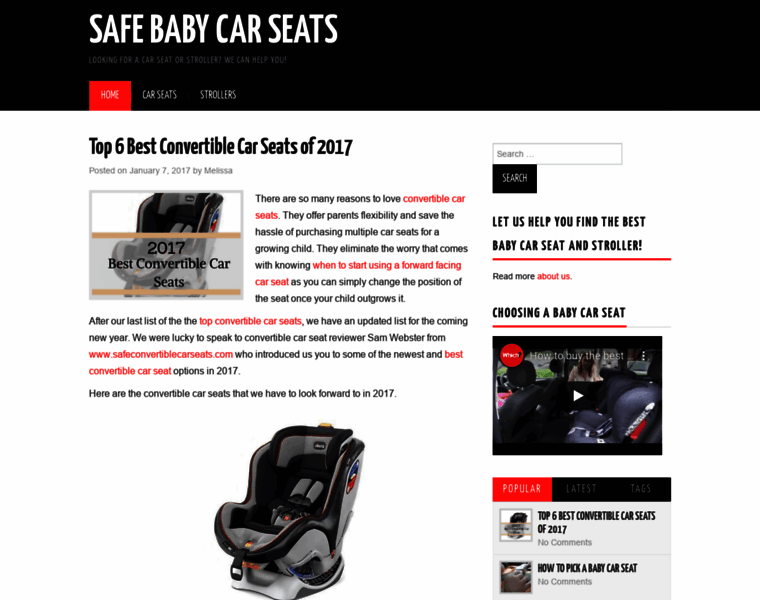 Safebabycarseats.info thumbnail