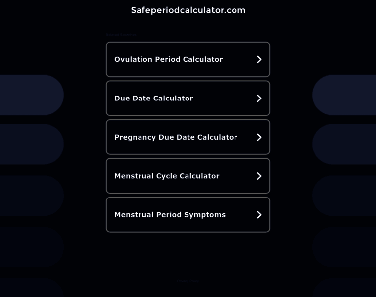 Safeperiodcalculator.com thumbnail