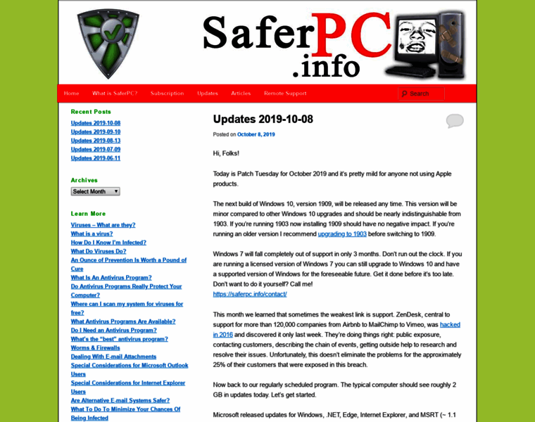 Saferpc.info thumbnail