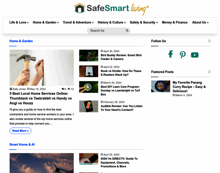 Safesmartliving.com thumbnail