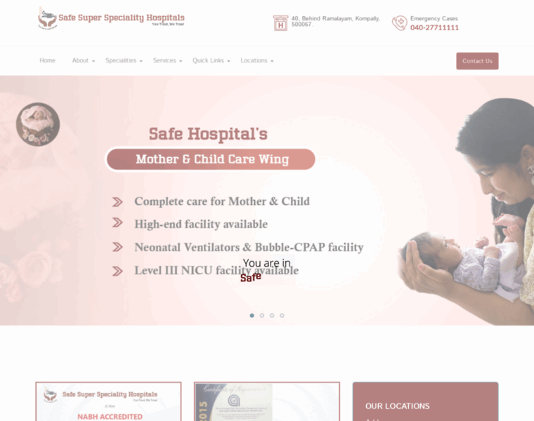 Safesuperspecialityhospitals.in thumbnail