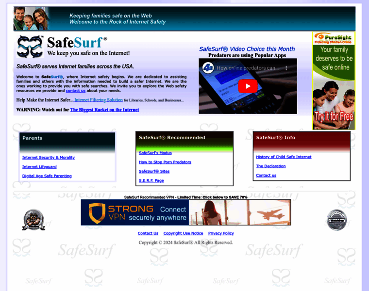 Safesurf.com thumbnail
