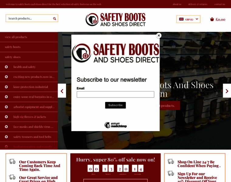 Safetybootsandshoesdirect.com thumbnail