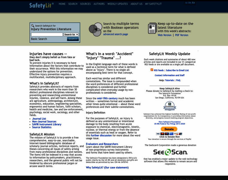 Safetylit.org thumbnail