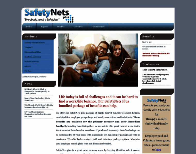 Safetynetsplus.com thumbnail