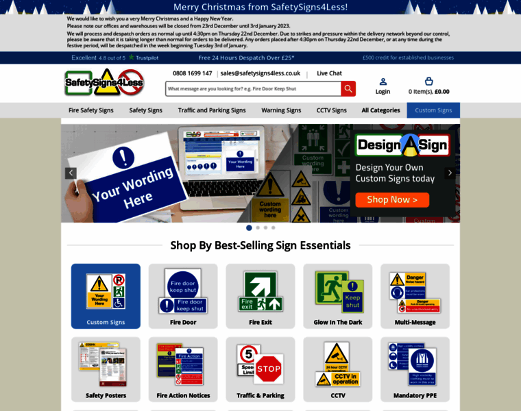 Safetysigns4less.co.uk thumbnail