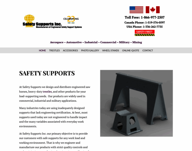 Safetysupports.com thumbnail