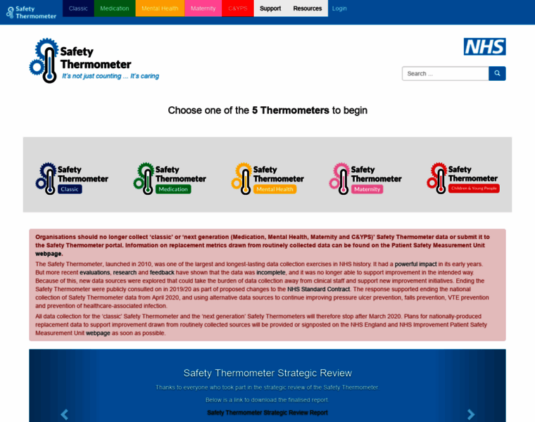 Safetythermometer.nhs.uk thumbnail