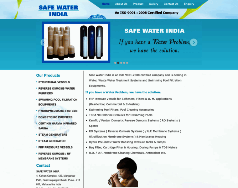 Safewaterindia.net thumbnail