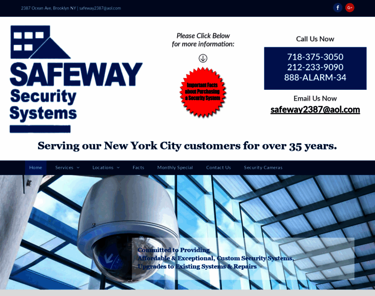 Safewaysecuritysystems.com thumbnail