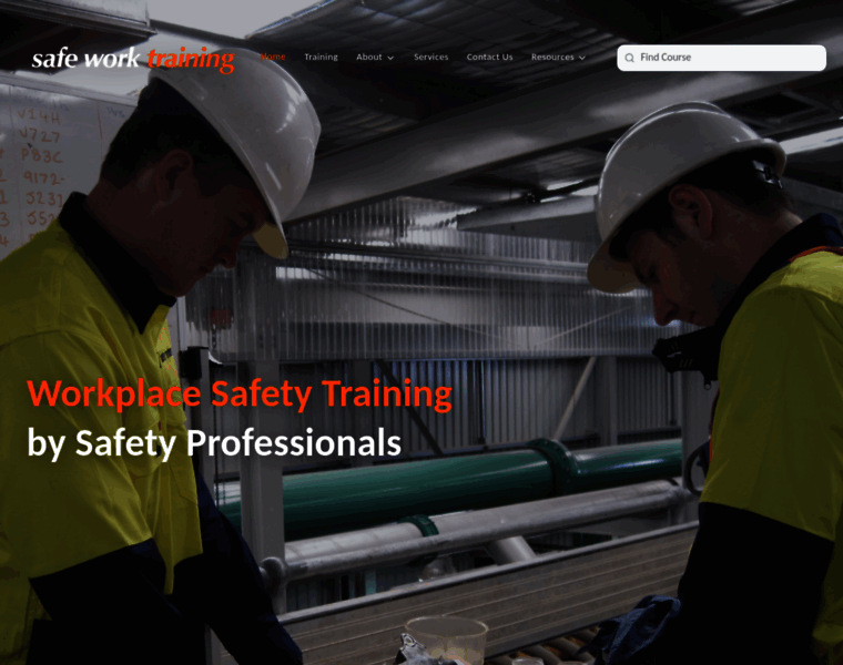 safeworktraining.com.au at WI. Safe Work Training | Accredited Courses ...