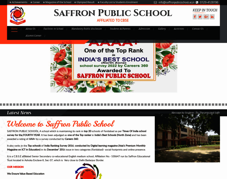 Saffronpublicschool.ac.in thumbnail