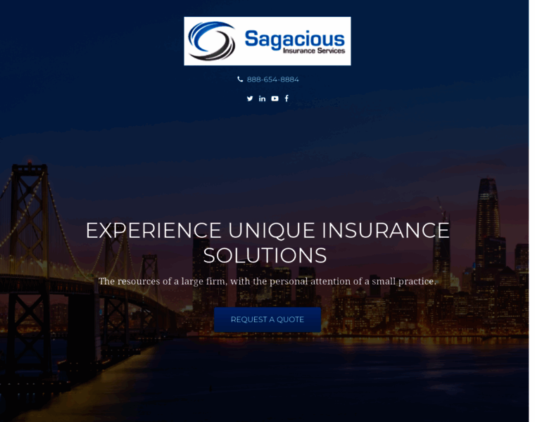 Sagaciousinsurance.com thumbnail