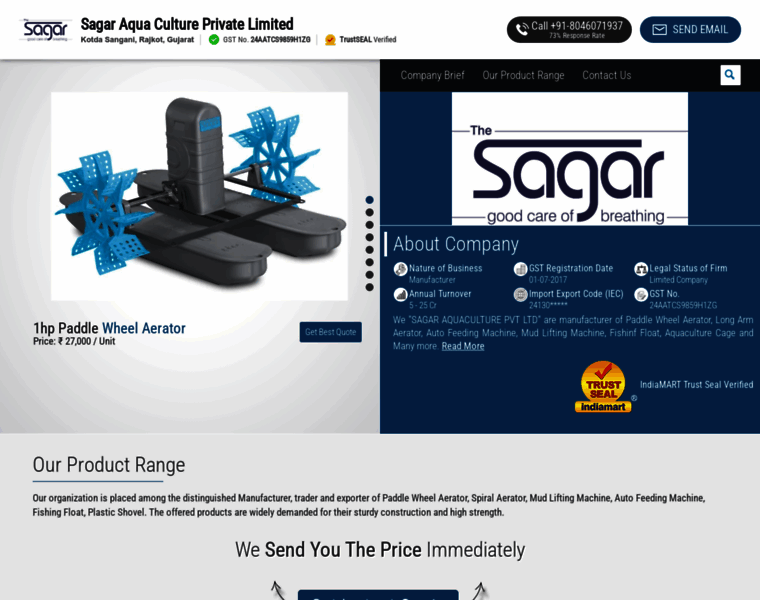 Sagaraquaculture.co.in thumbnail