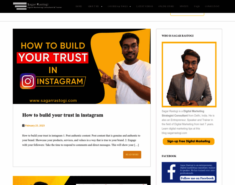 Sagarrastogi.com thumbnail