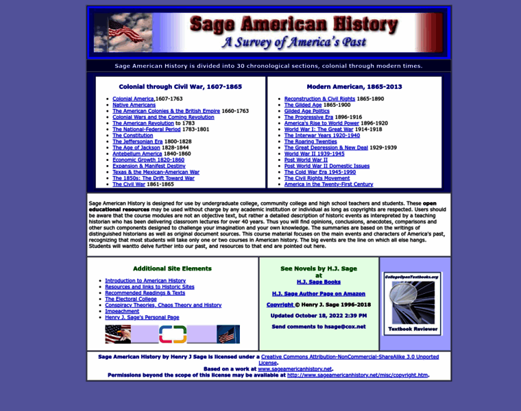 Sageamericanhistory.net thumbnail