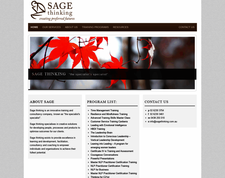 Sagethinking.com.au thumbnail