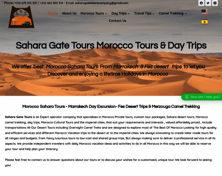 Saharagatetours.com thumbnail