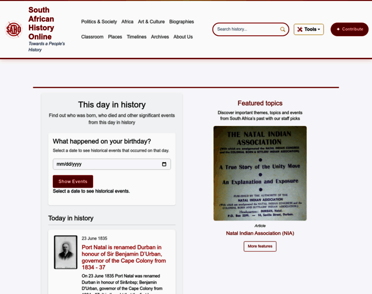 Sahistory.org.za thumbnail