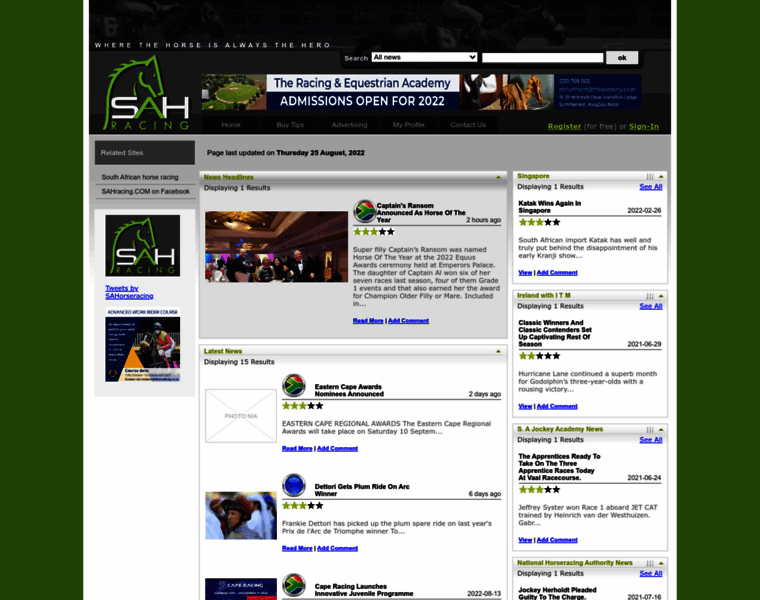 Sahracing.com thumbnail