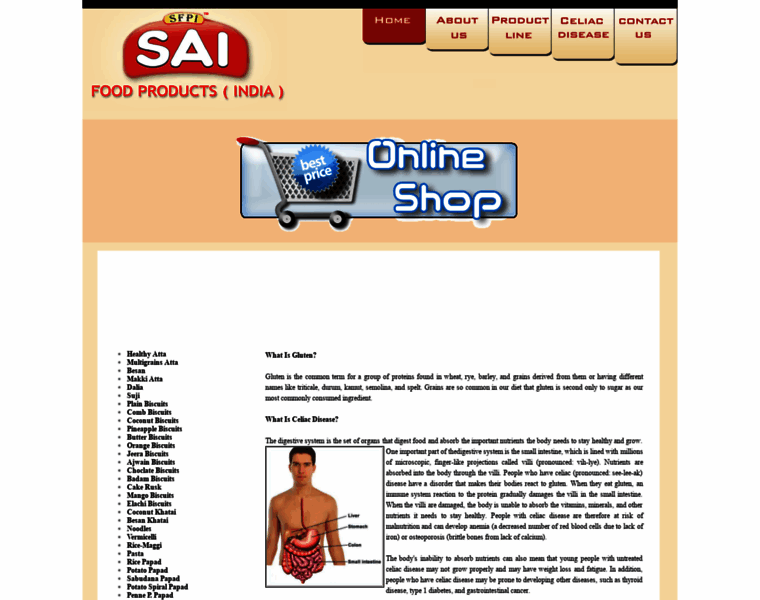 Saifoodproducts.com thumbnail
