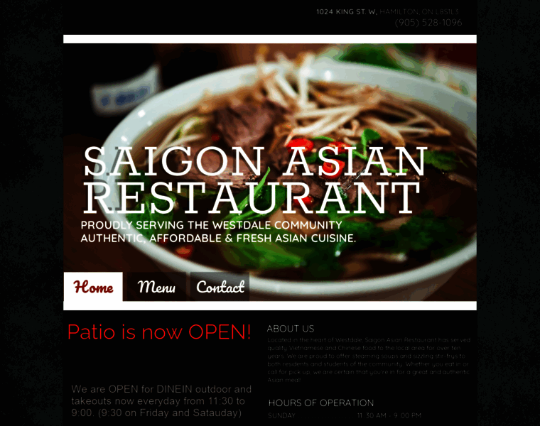 Saigonasianrestaurant.com thumbnail