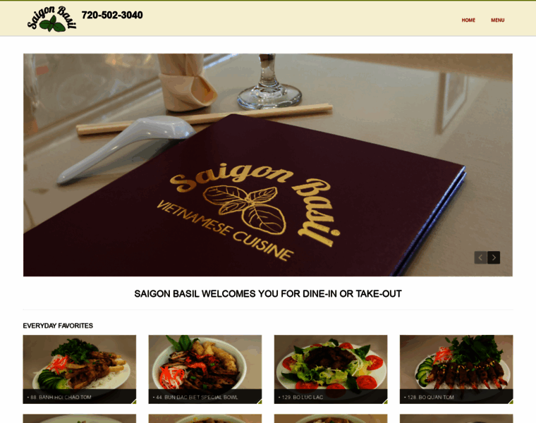 Saigonbasilrestaurant.com thumbnail