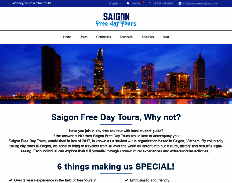 Saigonfreedaytours.com thumbnail