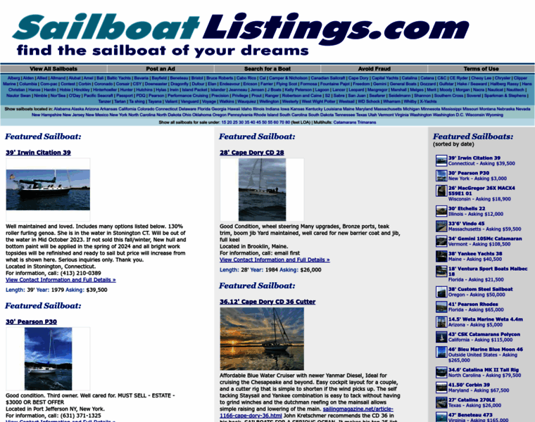 Sailboatlistings.com thumbnail
