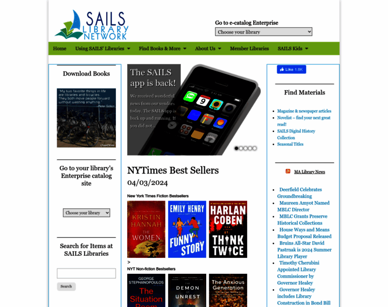 Sailsinc.org thumbnail