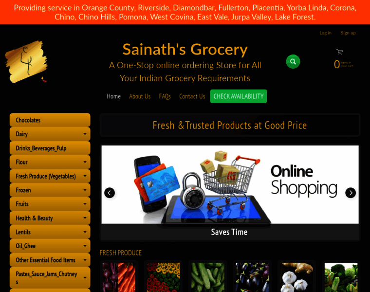 Sainathsgrocery.com thumbnail
