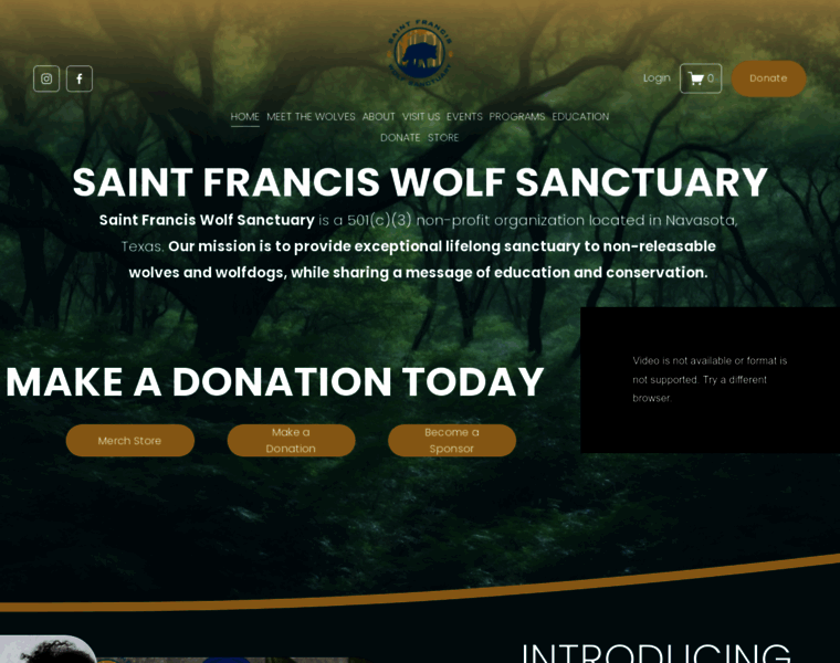 Saintfranciswolfsanctuary.org thumbnail