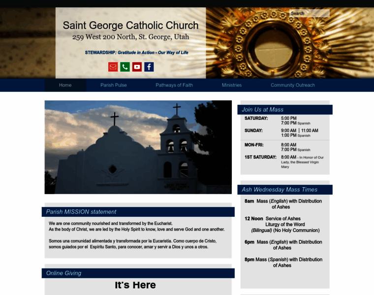 Saintgeorgecatholics.com thumbnail