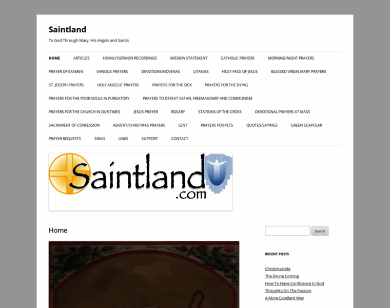 Saintland.com thumbnail