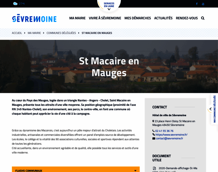 Saintmacaireenmauges.fr thumbnail