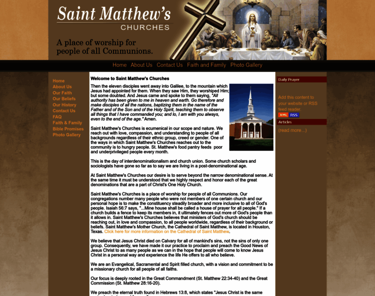 Saintmatthewschurches.org thumbnail