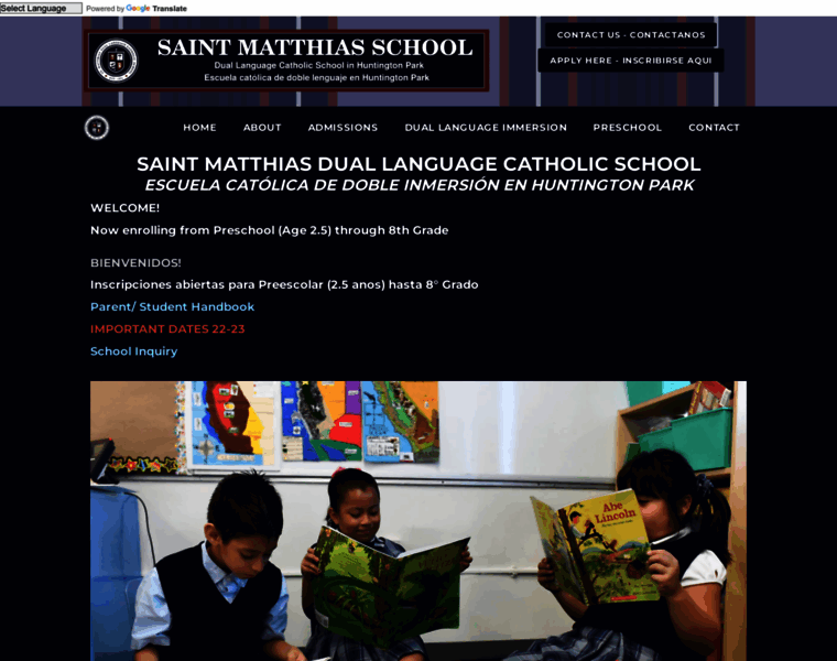 Saintmatthiasschool.org thumbnail