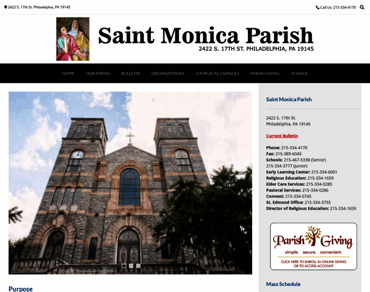 Saintmonicaparish.net thumbnail