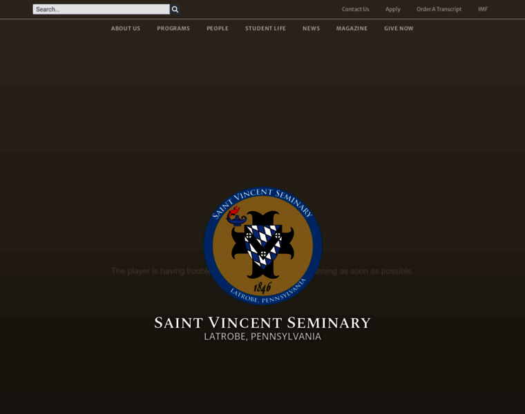 Saintvincentseminary.edu thumbnail