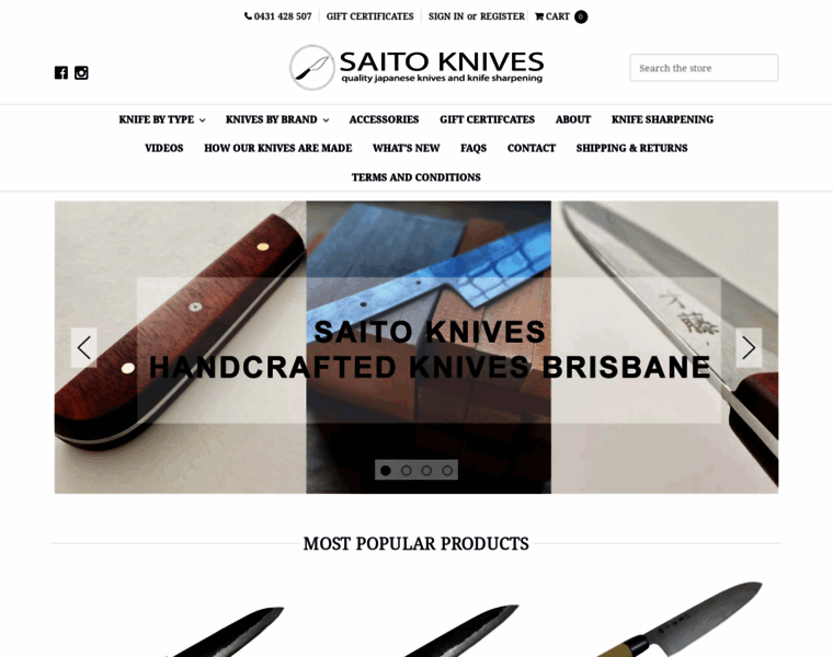 Saitoknives.com.au thumbnail