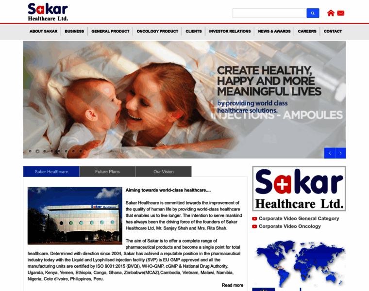 Sakarhealthcare.com thumbnail