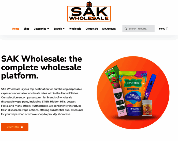 Sakwholesale.net thumbnail