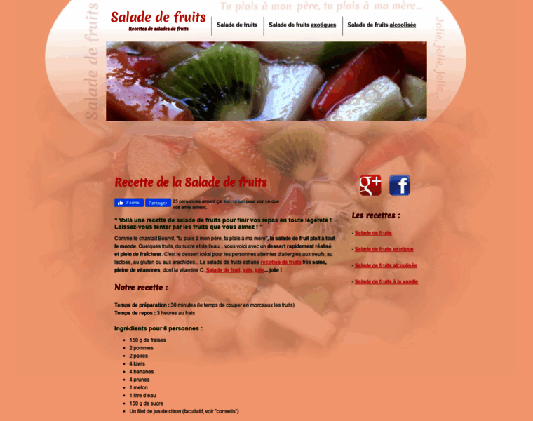 Salade-de-fruits.com thumbnail