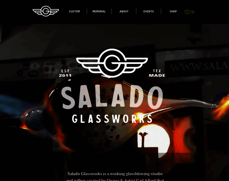 Saladoglassworks.com thumbnail