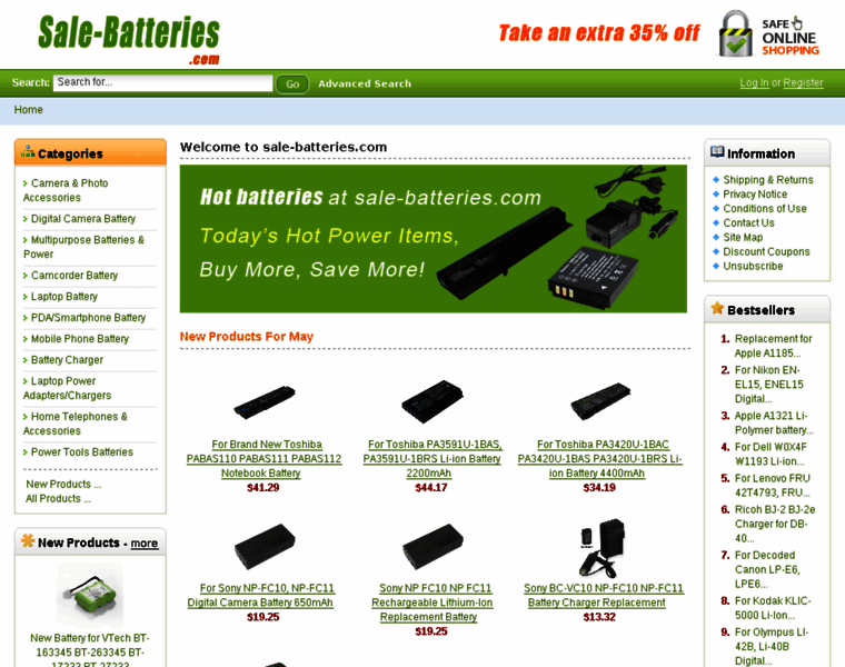 Sale-batteries.com thumbnail