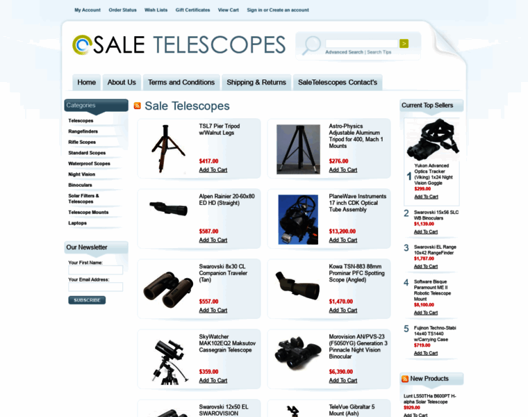 Sale-telescopes.com thumbnail