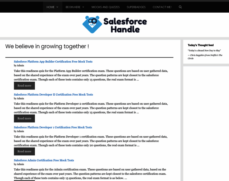 Salesforcehandle.com thumbnail