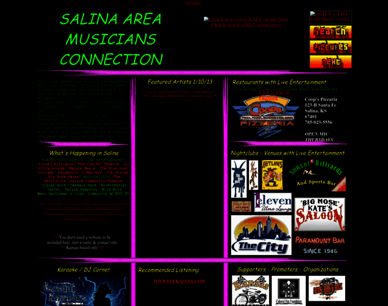 Salinaareamusiciansconnection.com thumbnail
