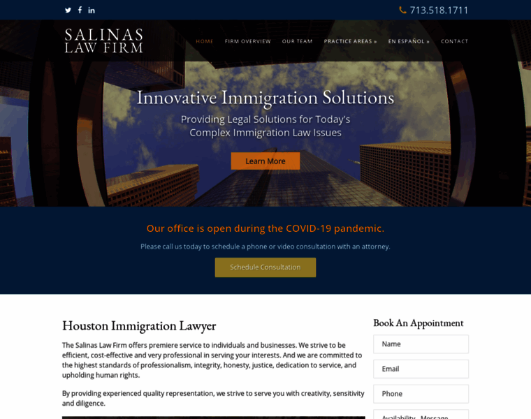 Salinas-law.com thumbnail
