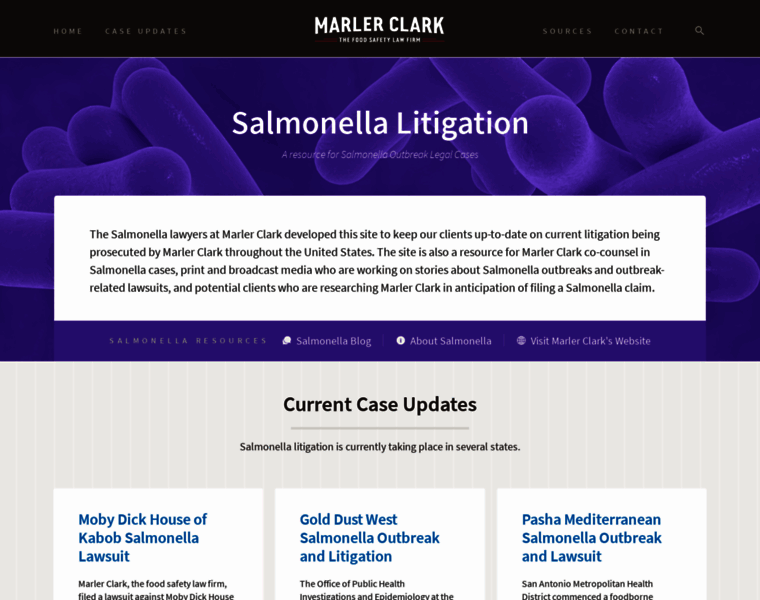 Salmonellalitigation.com thumbnail